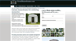 Desktop Screenshot of greatmausoleums.com